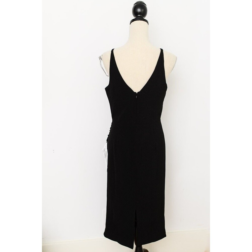 Dress the Population Black Catalina Fit & Flare Cocktail Dress M wedding guest